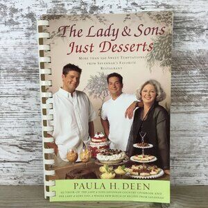 The Lady & Sons Just Desserts Cookbook By Paula Deen Spiral-Bound 2002